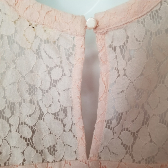 Monteau Pink Lace Dress - Picture 5 of 6